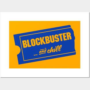 Blockbuster and chill (2-sided T-shirts) Posters and Art